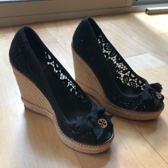 Tory Burch Shoes - Tory Burch Jackie 2 Peep Toe Wedge